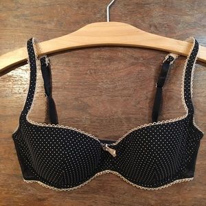 Black and Tan Dot Elle Macpherson Bra